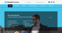 Desktop Screenshot of makemypromotion.com