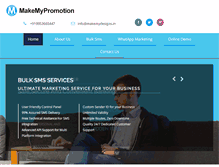 Tablet Screenshot of makemypromotion.com